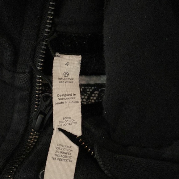lululemon black zip up - Picture 2 of 5